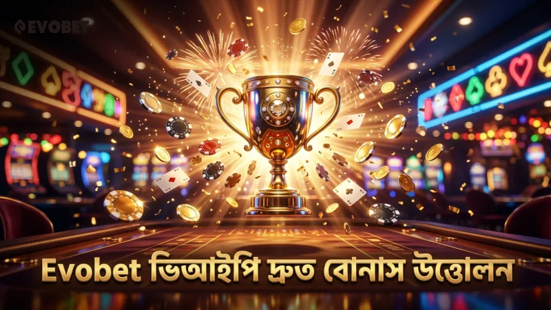 Evobet ভিআইপি বোনাস ও সুবিধা দ্রুত উত্তোলন নিশ্চিত করে