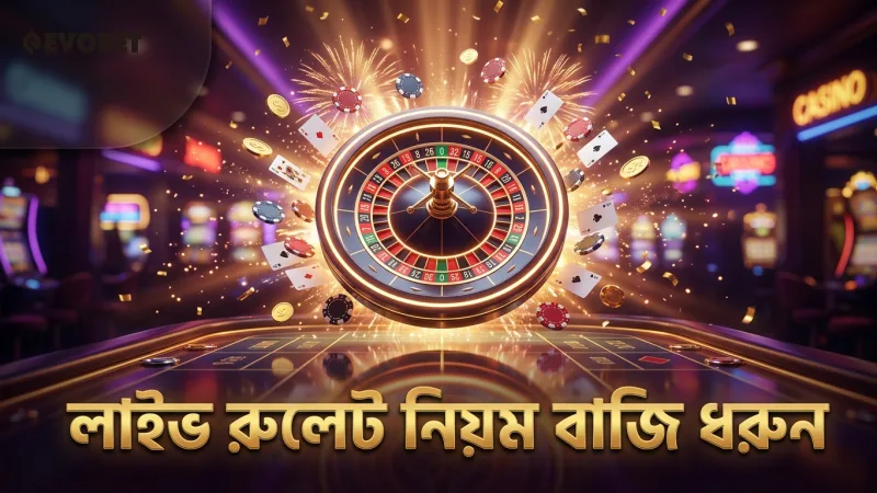 লাইভ রুলেটের নিয়ম ও বাজির ধরন স্পষ্ট করা হয়েছে